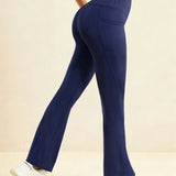 PowerEase Wide Leg Active Pants - Navy Blue