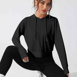 BreezeBack Active Hoodie - Black