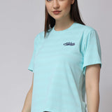 Women's Polyester Tee - Sky Blue