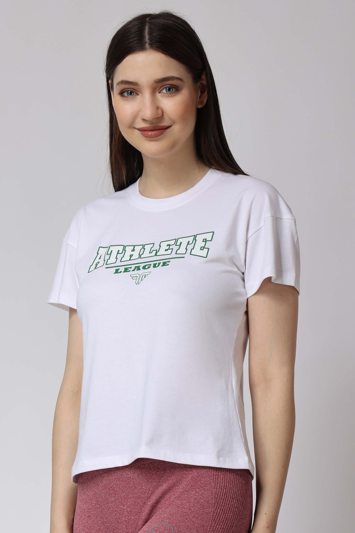 Women's Cotton Lycra Tee - White