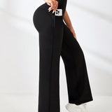 MoveFree Straight Fit Trousers - Black