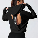 BreezeBack Active Hoodie - Black