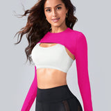 MotionWrap Long Sleeve Top - Fuchsia Pink