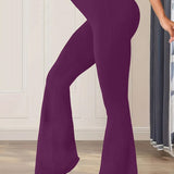 Leisure Flare Leggings - Purple