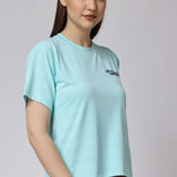 Women's Polyester Tee - Sky Blue