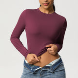 SculptFit Long Sleeve Crop Top