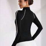 SwiftLine Performance Zip-Up Jacket - Black