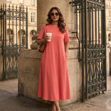 Women's Cotton Lycra Leisure Dress