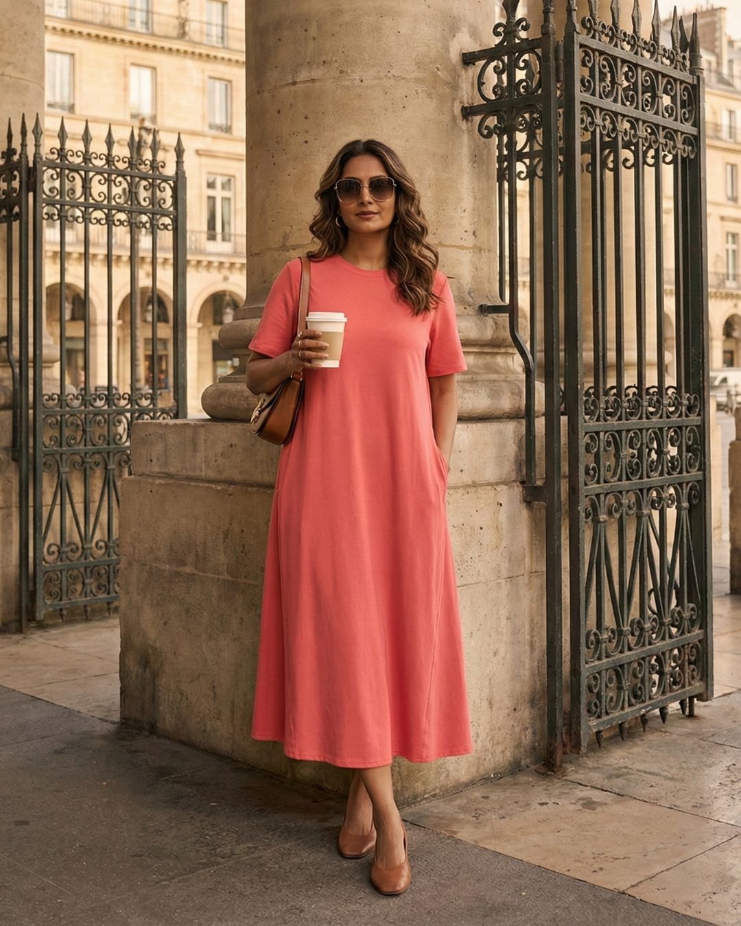 Women's Cotton Lycra Leisure Dress