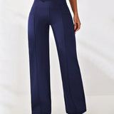 MoveFree Straight Fit Trousers - Navy Blue