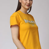 Women's Cotton Lycra Tee - Yellow