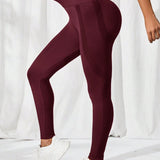 Maroon Move Sculpt Leggings