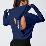 BreezeBack Active Hoodie - Navy Blue