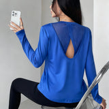 AeroFlow Mesh-Back Top - Blue