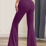 Leisure Flare Leggings - Purple