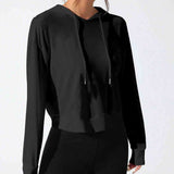 BreezeBack Active Hoodie - Black