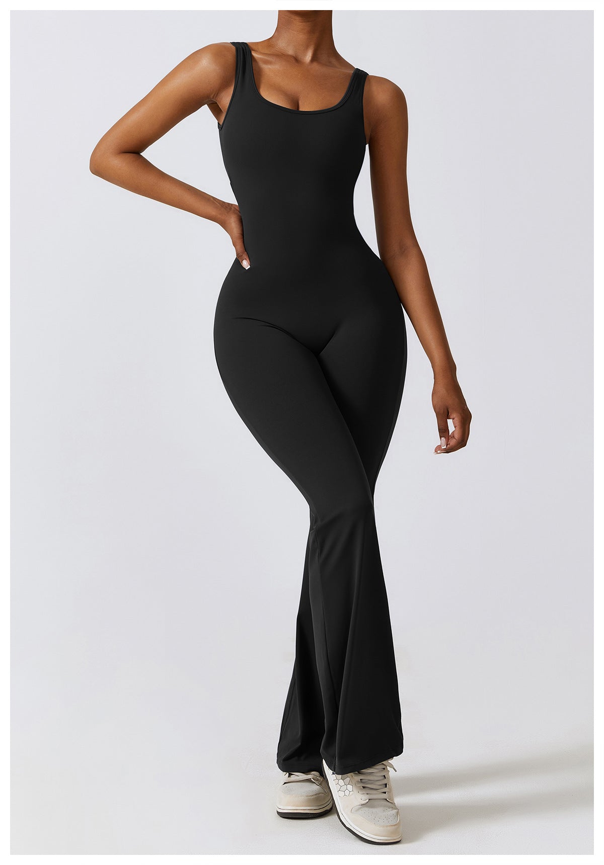 Viora Flare Sculpt Jumpsuit