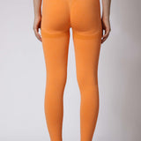 Women's Muse Seamless Leggings - Orange