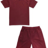 Men's Leisure Coord Set - Maroon