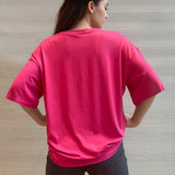FlexEase Relaxed Fit Tee - Fuchsia Pink