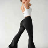 FlexSplit High-Rise Flare Pants - Black
