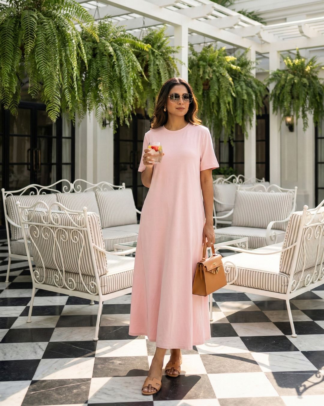 Women's Cotton Lycra Leisure Dress