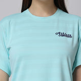 Women's Polyester Tee - Sky Blue