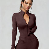 FlexCurve Athletic Zip Set - Brown