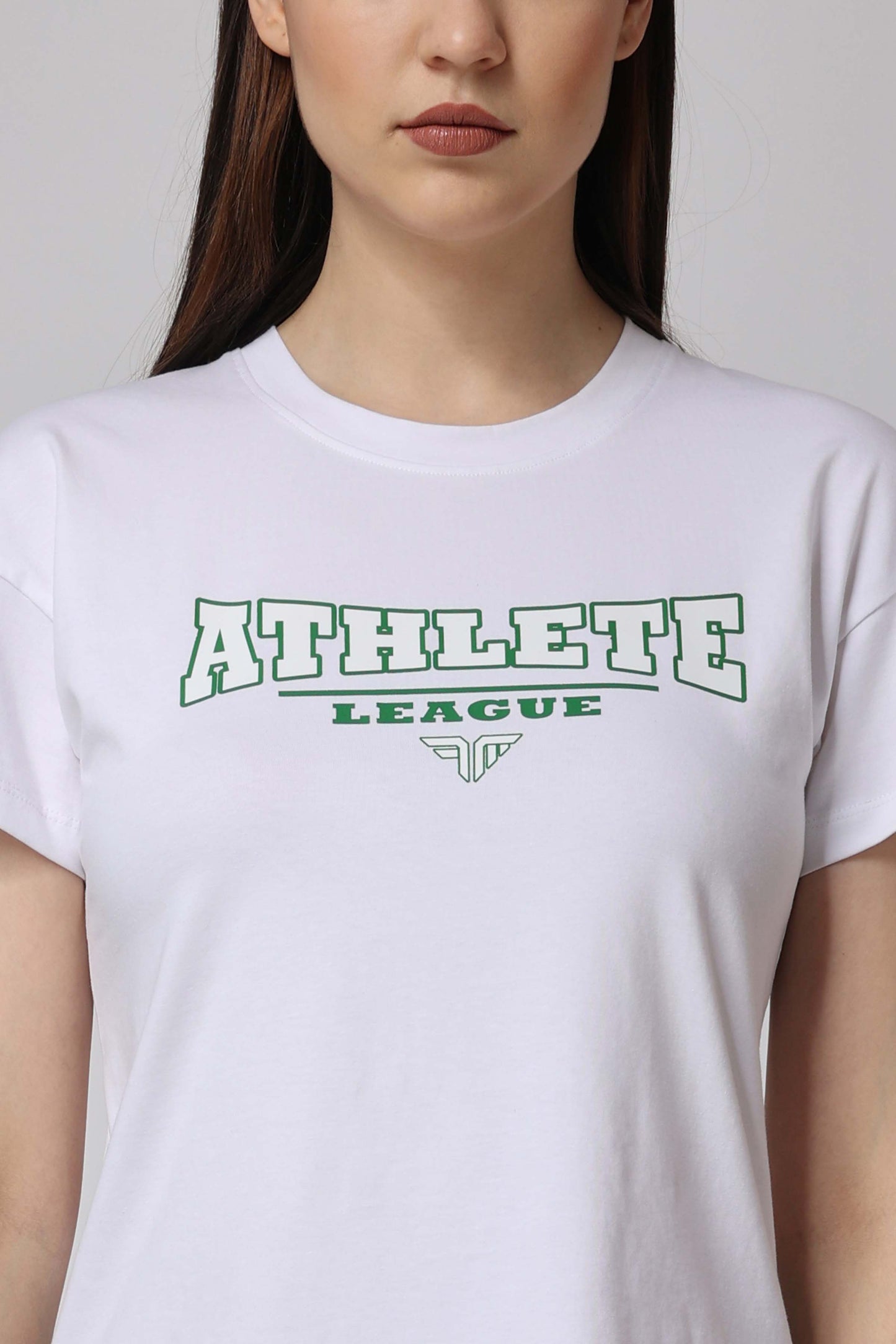 Women's Cotton Lycra Tee - White
