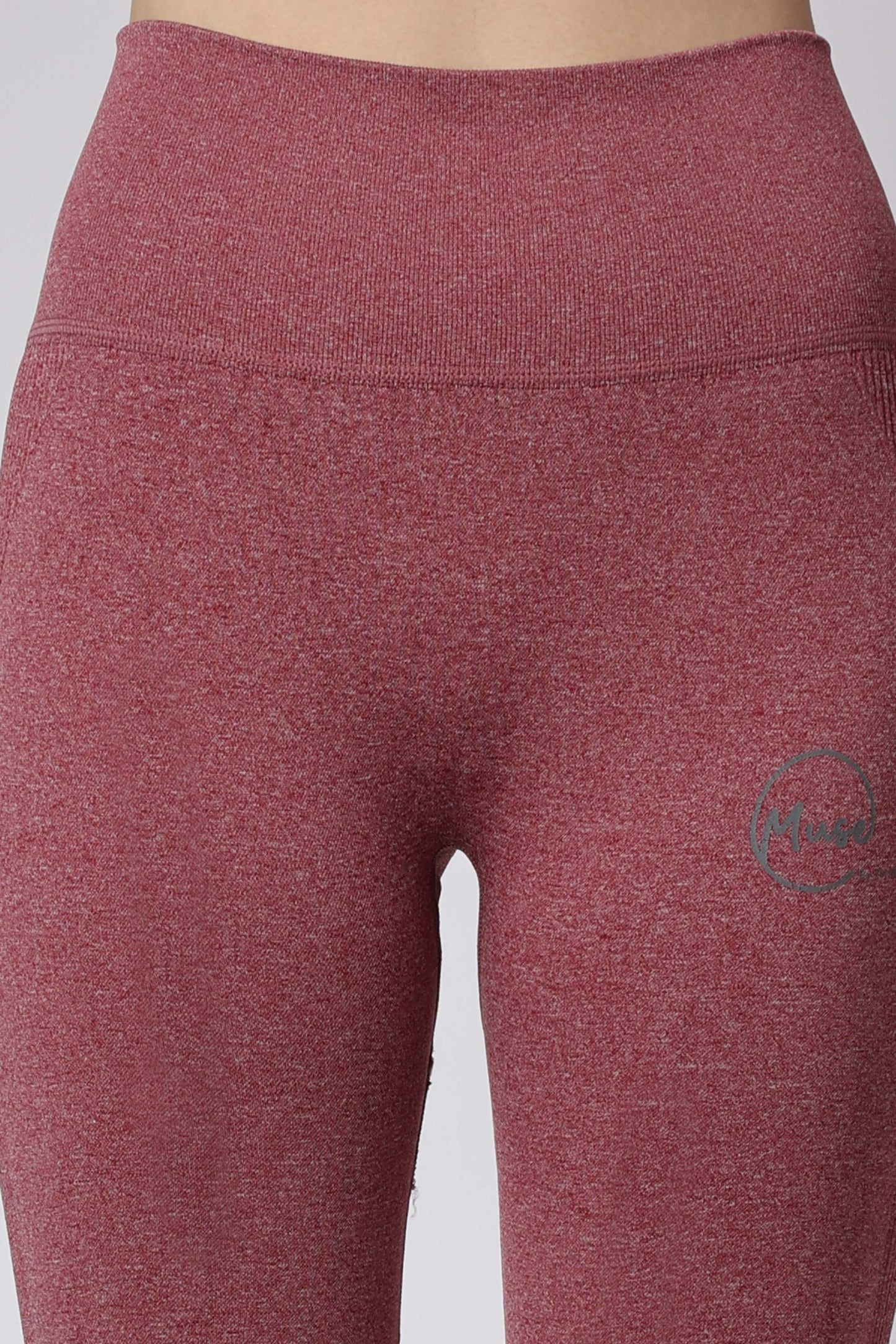 Women's Muse Seamless Leggings - Dark Red