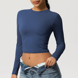 SculptFit Long Sleeve Crop Top
