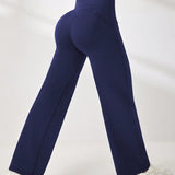 MoveFree Straight Fit Trousers - Navy Blue
