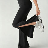 FlexSplit High-Rise Flare Pants - Black