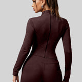 FlexCurve Athletic Zip Set - Brown