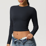 SculptFit Long Sleeve Crop Top
