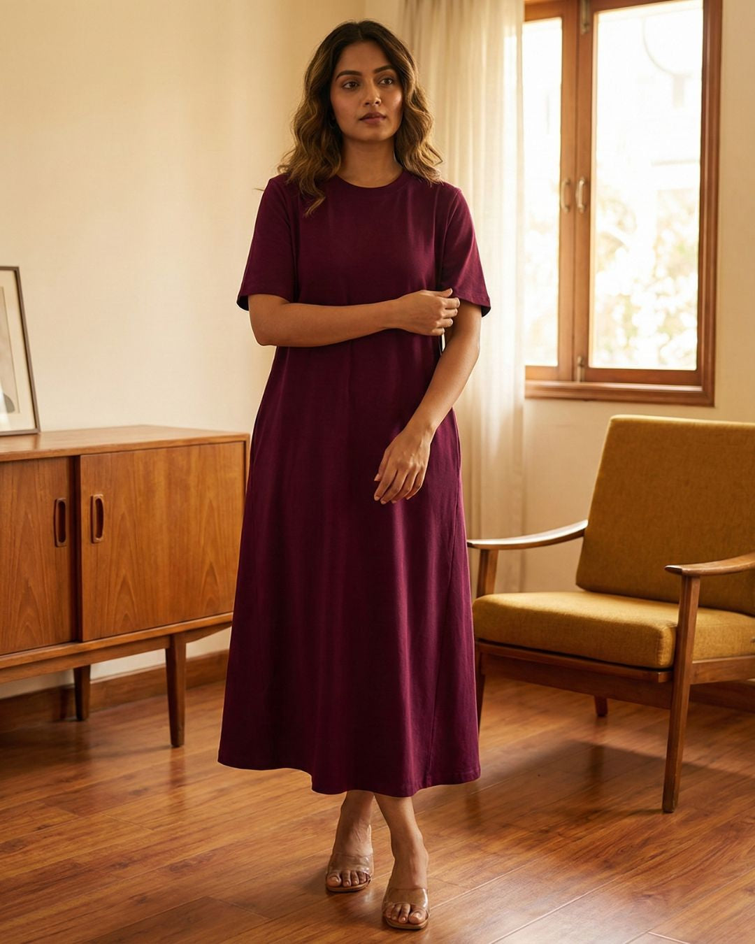 Women's Cotton Lycra Leisure Dress