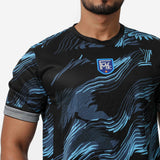 Unisex Customised Sports Jersey - Blue Waves