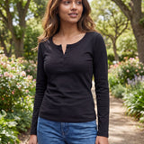 La Forme Henley Full Sleeve Top