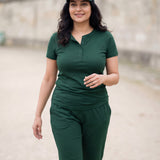 La Forme Henley Half Sleeve Top