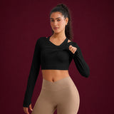 The Barre Top – Ruched Cutout Crop, Built-In Padded Tank Top