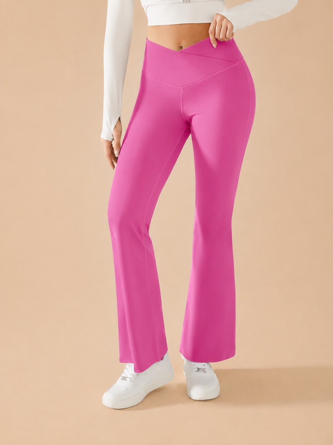 Crossover Flare Leggings