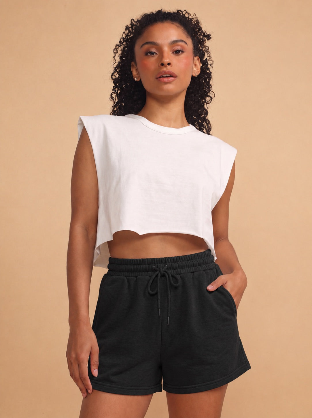 Cozy Girl Sweat Shorts with Pockets