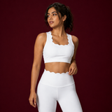 Scallopé Crossback Padded Sports Bra
