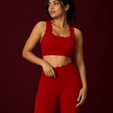Scallopé Crossback Padded Sports Bra