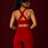 Scallopé Crossback Padded Sports Bra