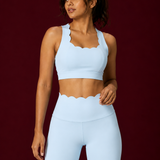 Scallopé Crossback Padded Sports Bra