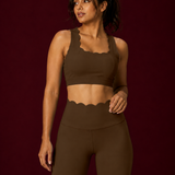 Scallopé Crossback Padded Sports Bra