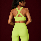 Scallopé Crossback Padded Sports Bra