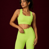 Scallopé Crossback Padded Sports Bra