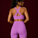 Scallopé Crossback Padded Sports Bra